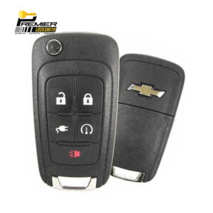 2011-2015 Chevrolet Volt / 5-Button Flip Key w/ Plug-In / PN: 22923862 / OHT05918179 / PEPS (OEM)