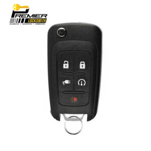 2011-2015 Chevrolet Volt / 5-Button Flip Key w/ Plug-In / PN: 22923862 / OHT05918179 / PEPS (OEM Refurb)