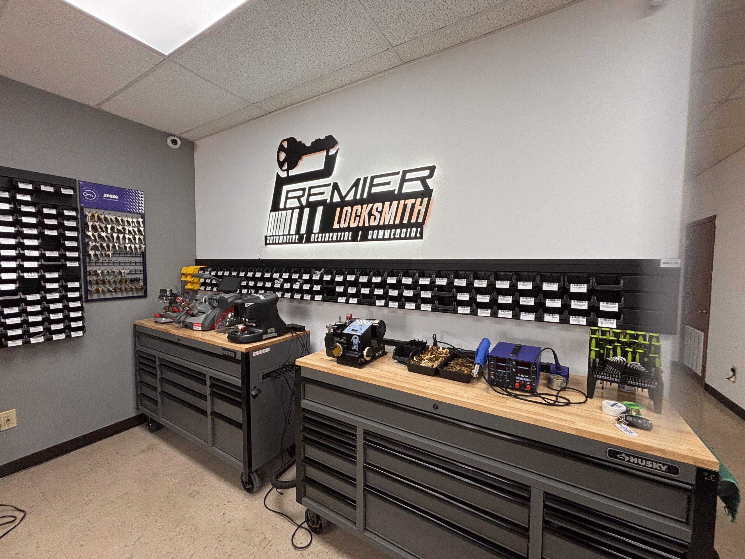 Inside Premier Locksmith Laredo location