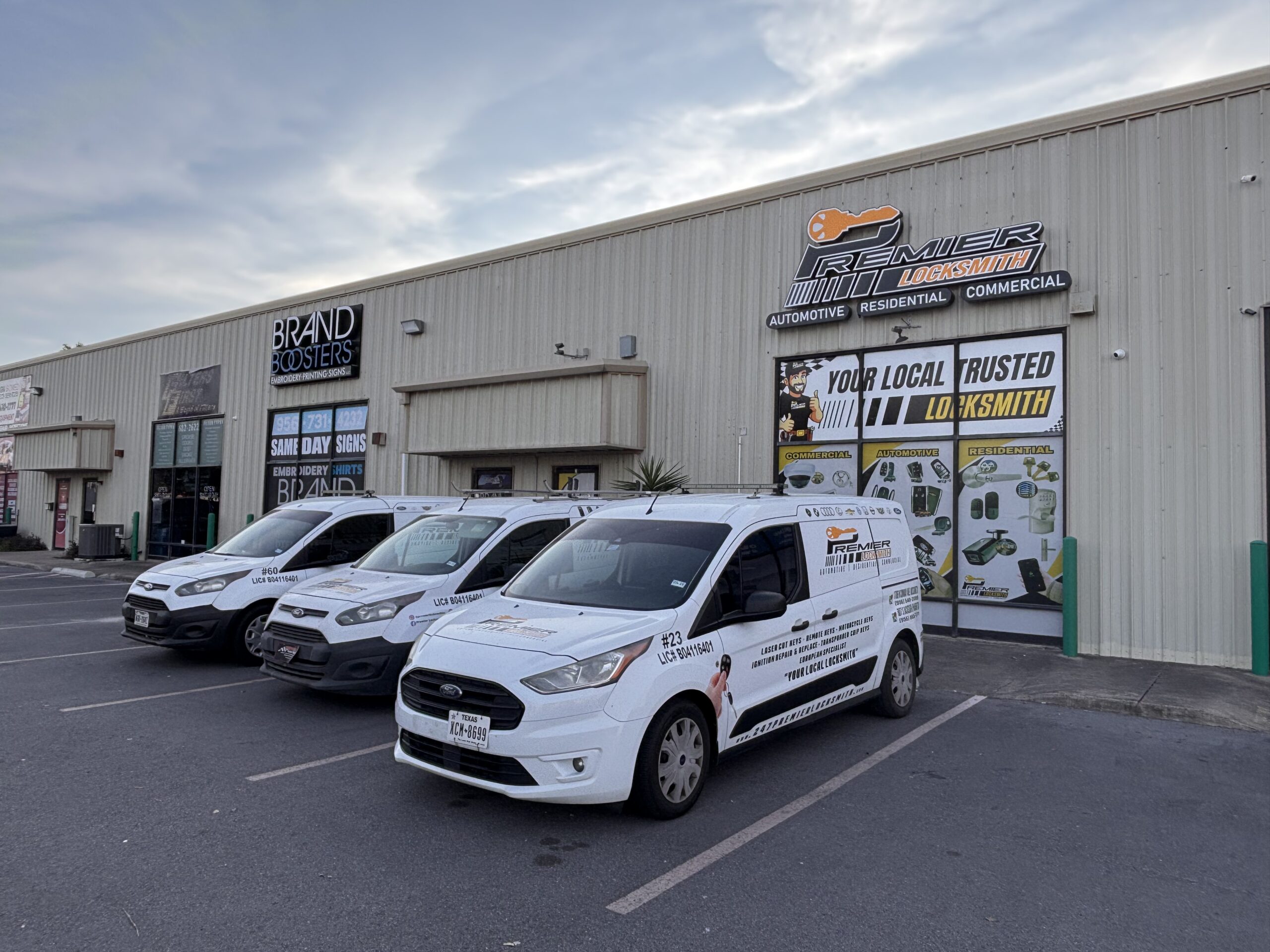 Front entrance of Premier Locksmith in McAllen TX
